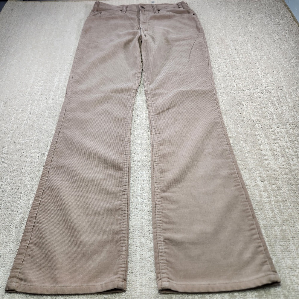Vintage 70s 517 Corduroy Pants Men 32x34 Bootcut Flare USA Made High Rise USA